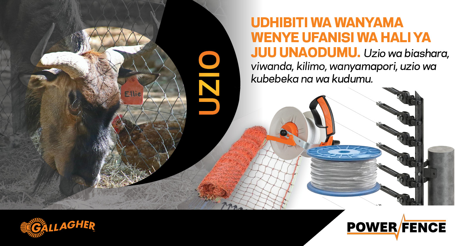 Uzio kwa biashara, viwanda, kilimo, wanyamapori, uzio wa kubebeka na wa kudumu | Power Fence