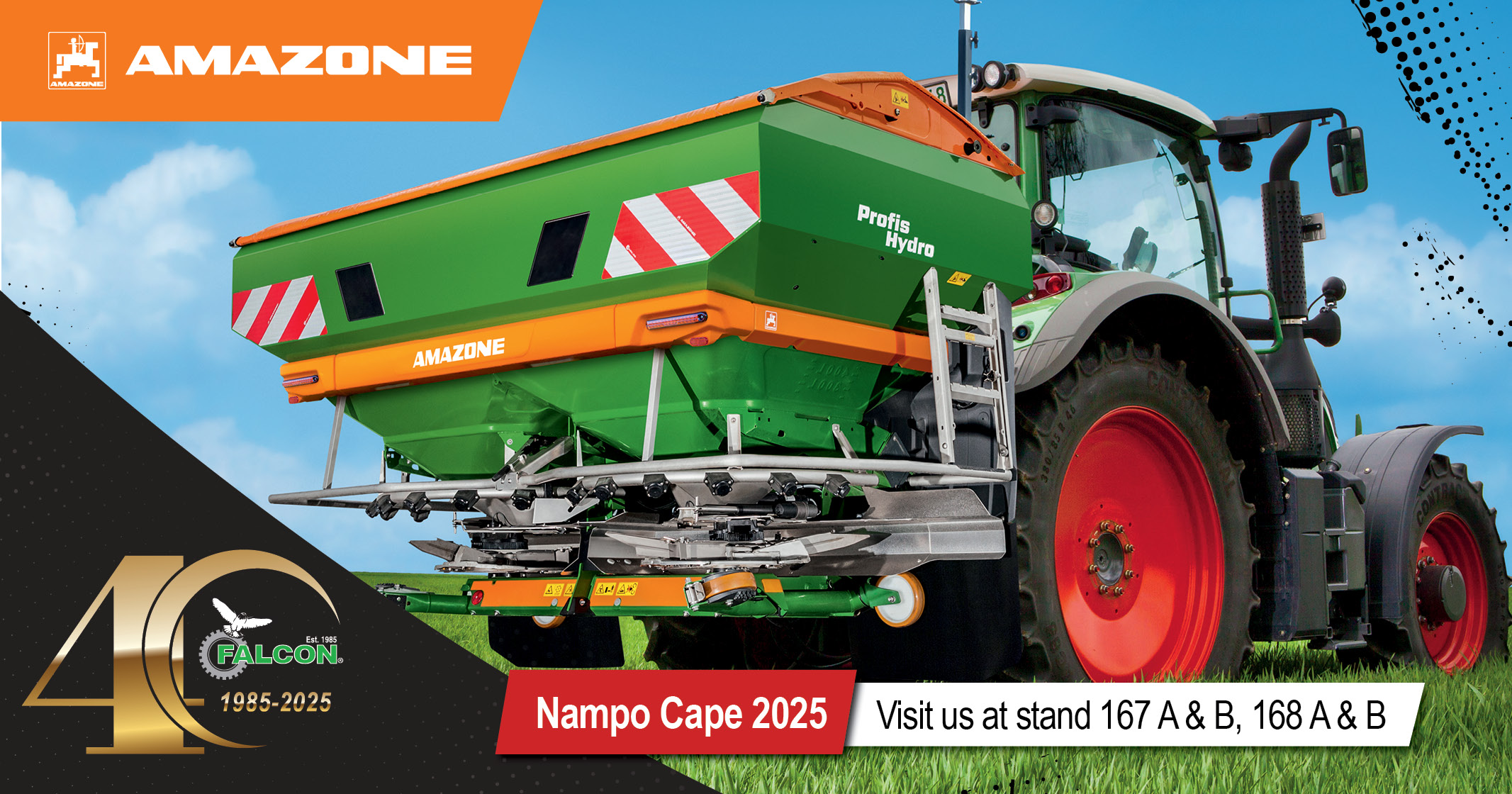 Visit us at NAMPO Cape 2025 – Stands 167 A & B, 168 A & B | Falcon Equipment