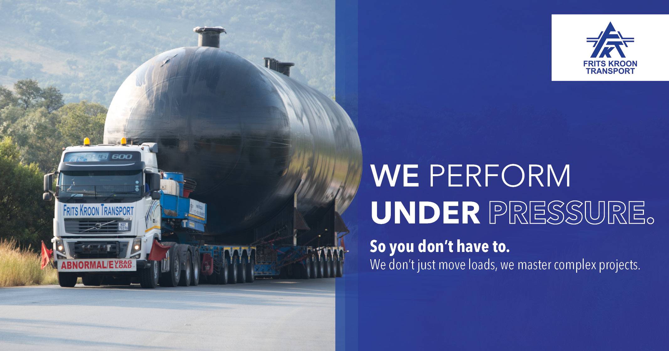We dont just move loads, we master complex projects | Frits Kroon Transport