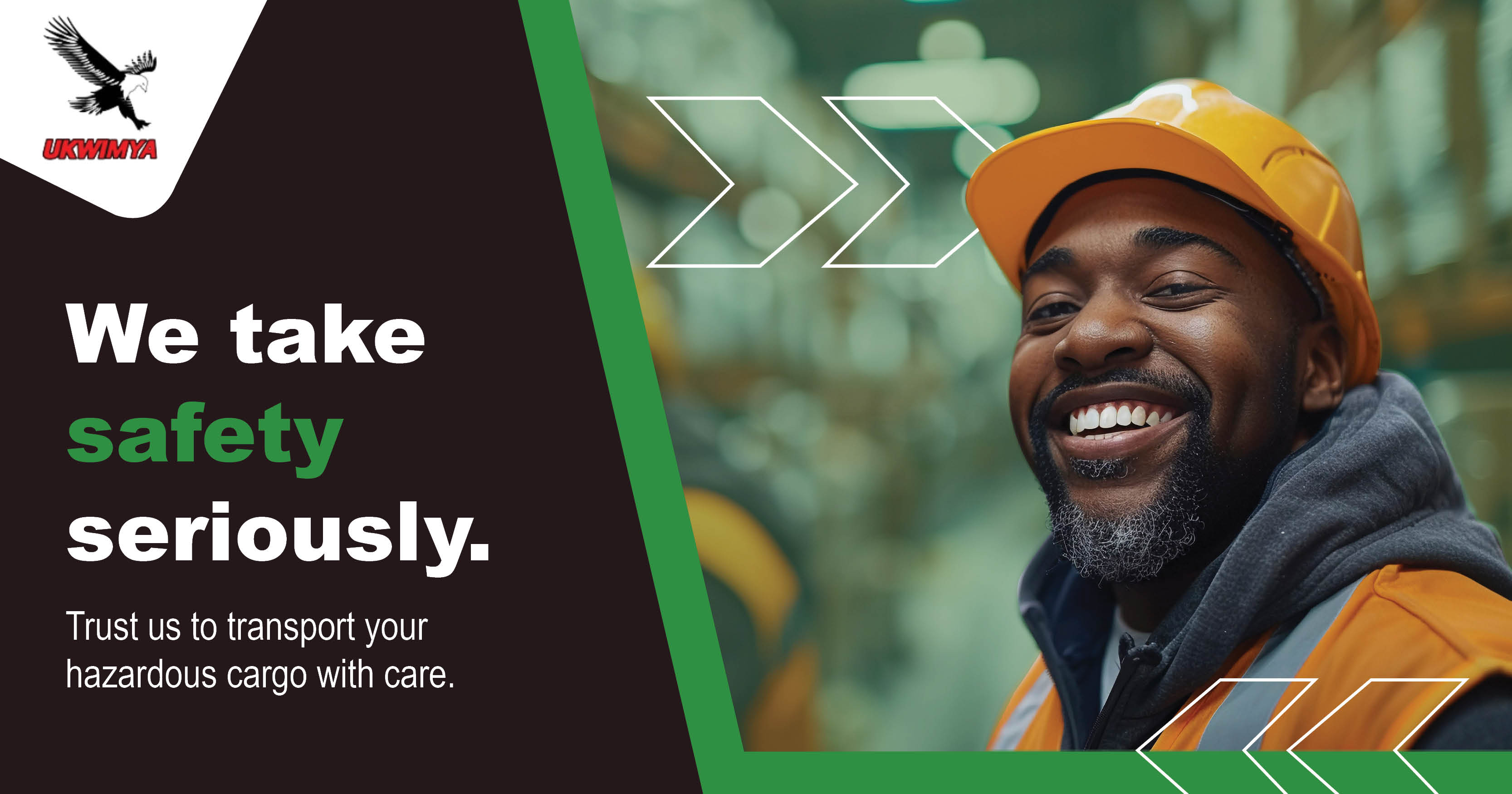 We take safety seriously | Trust us to transport your hazardous cargo with care | Ukwimya Logistics