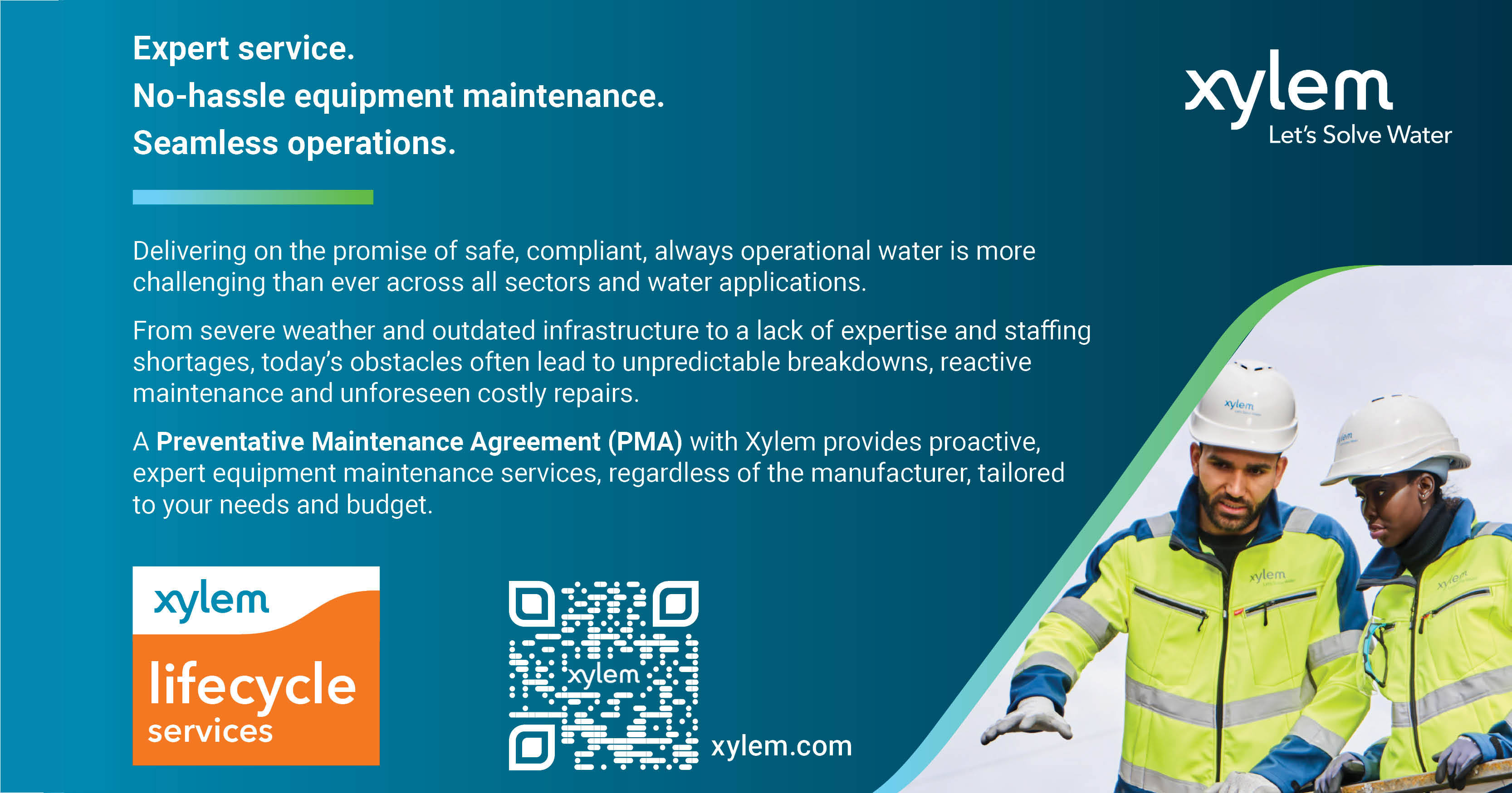 Xylem provides proactive, expert equipment maintenance services | Xylem